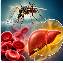 Malaria, Dengue & Jaundice illustration