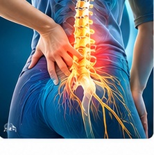 Back Pain & Tingling in the Legs illustration